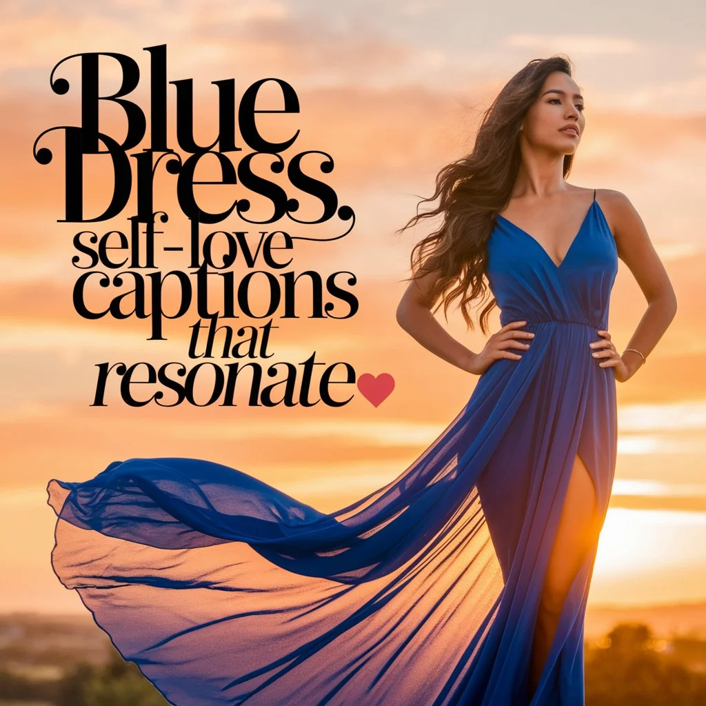 Blue Dress Self‑Love Captions That Resonate 