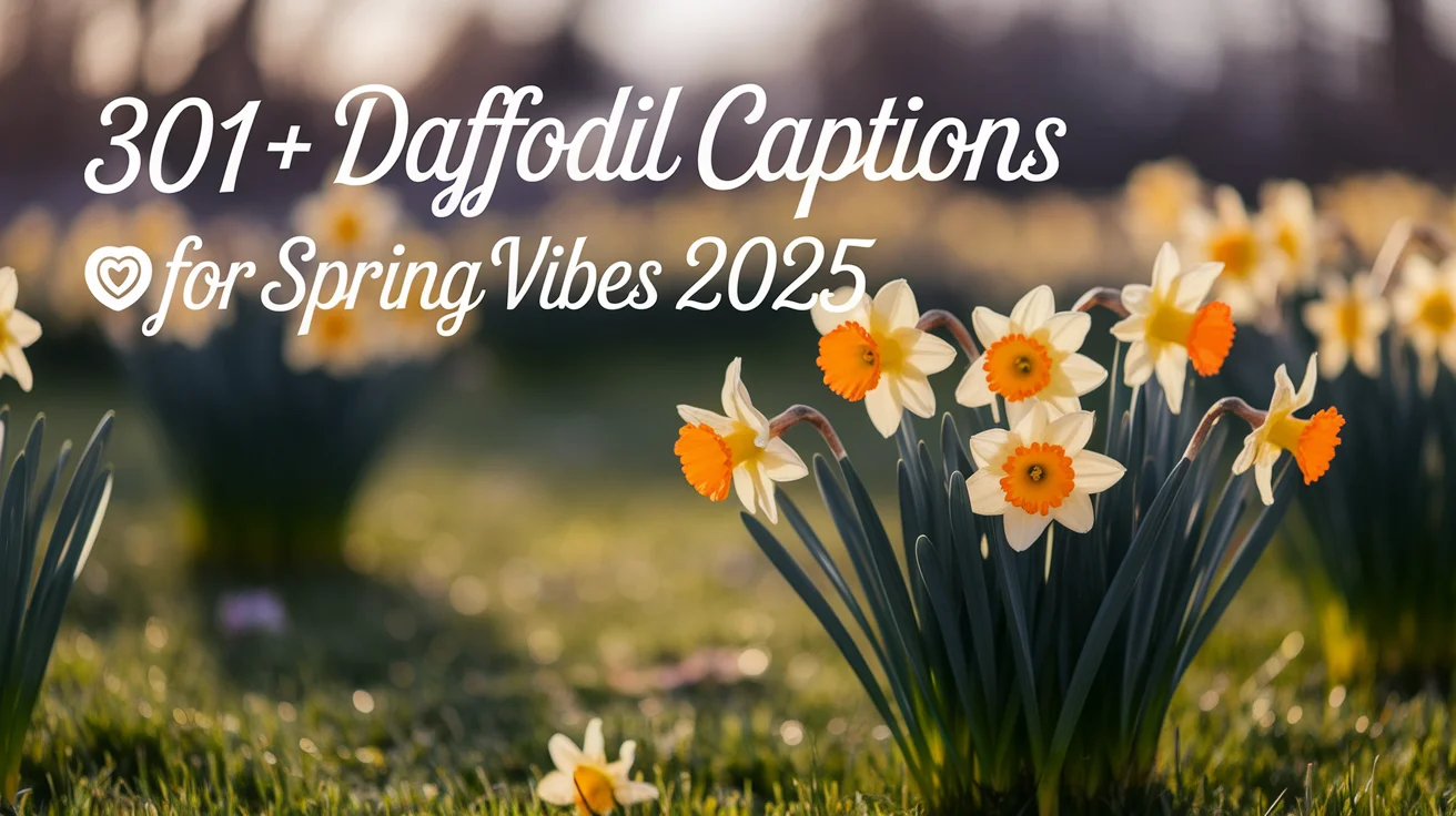 Daffodil Captions Spring Vibes