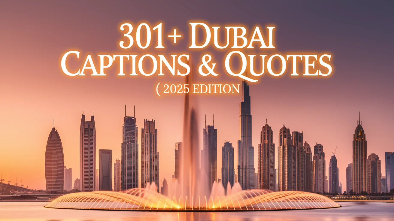 Dubai Captions & Quotes