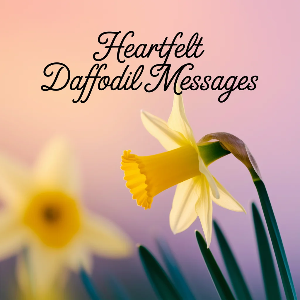 Heartfelt Daffodil Messages