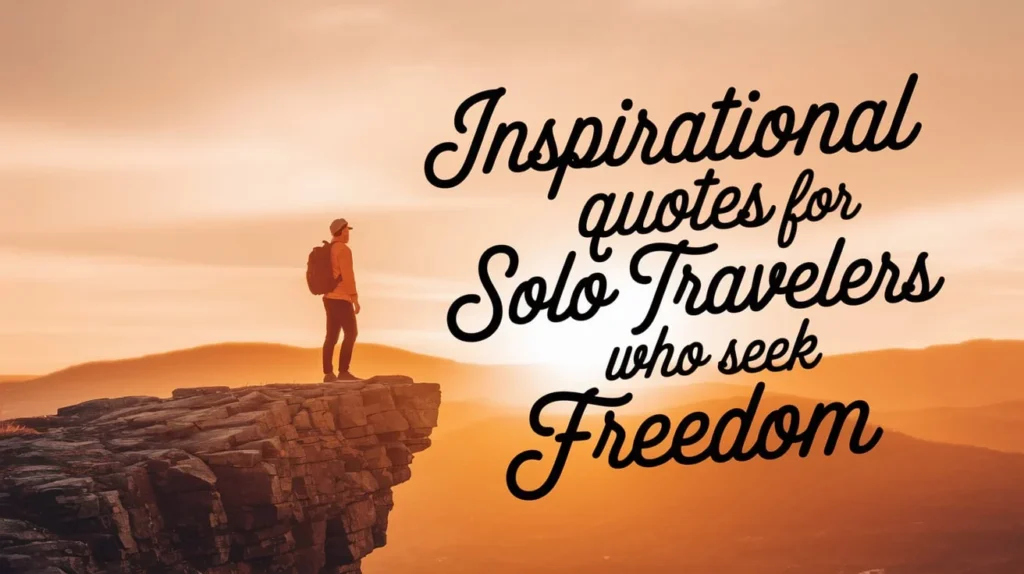 Inspirational Quotes for Solo Travelers Who Seek Freedom