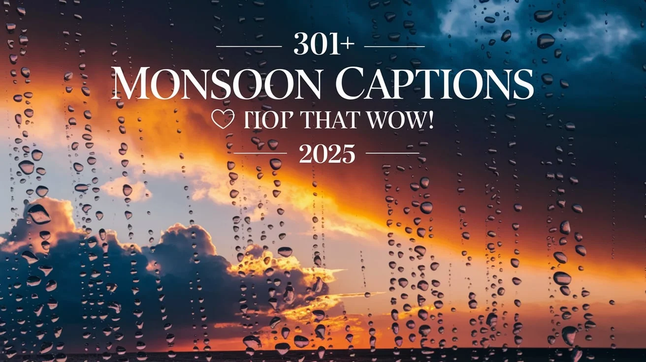 Monsoon Captions That Wow