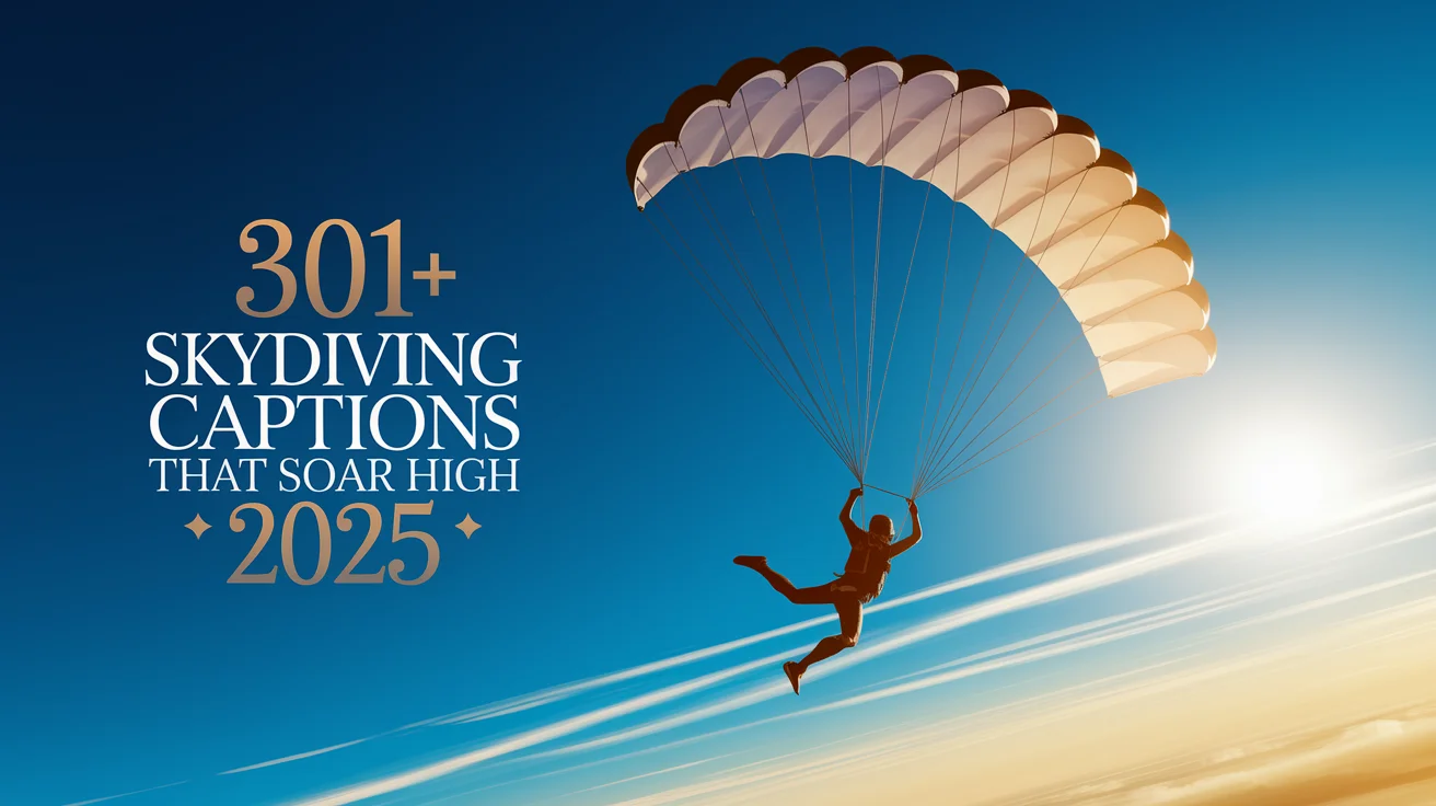 Skydiving Captions That Soar High