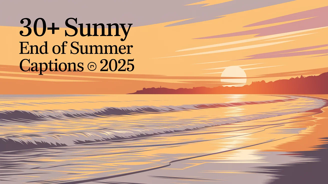Sunny End of Summer Captions