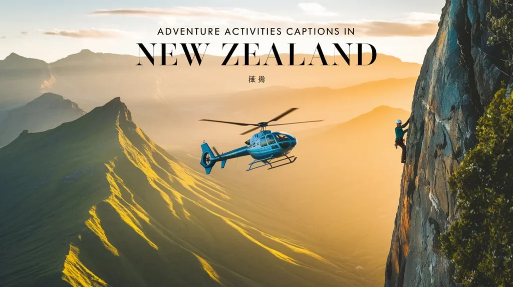 Adventure Activities Captions In New Zealand 
