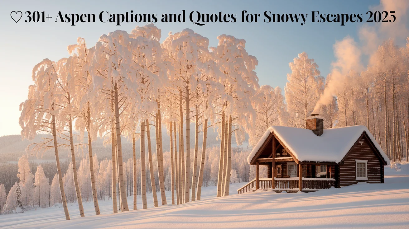 Aspen Captions And Quotes for Snowy Escapes