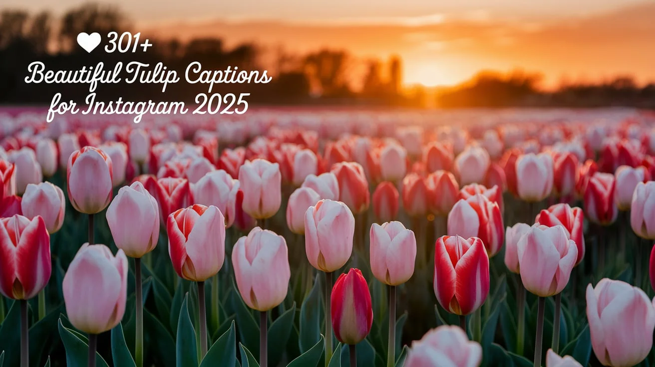 Beautiful Tulip Captions for Instagram