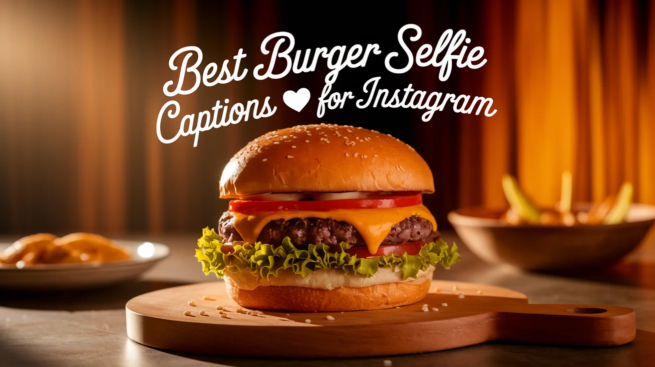 Best Burger Selfie Captions for Instagram