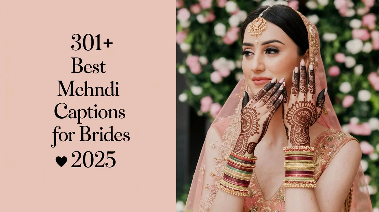 Best Mehndi Captions for Brides