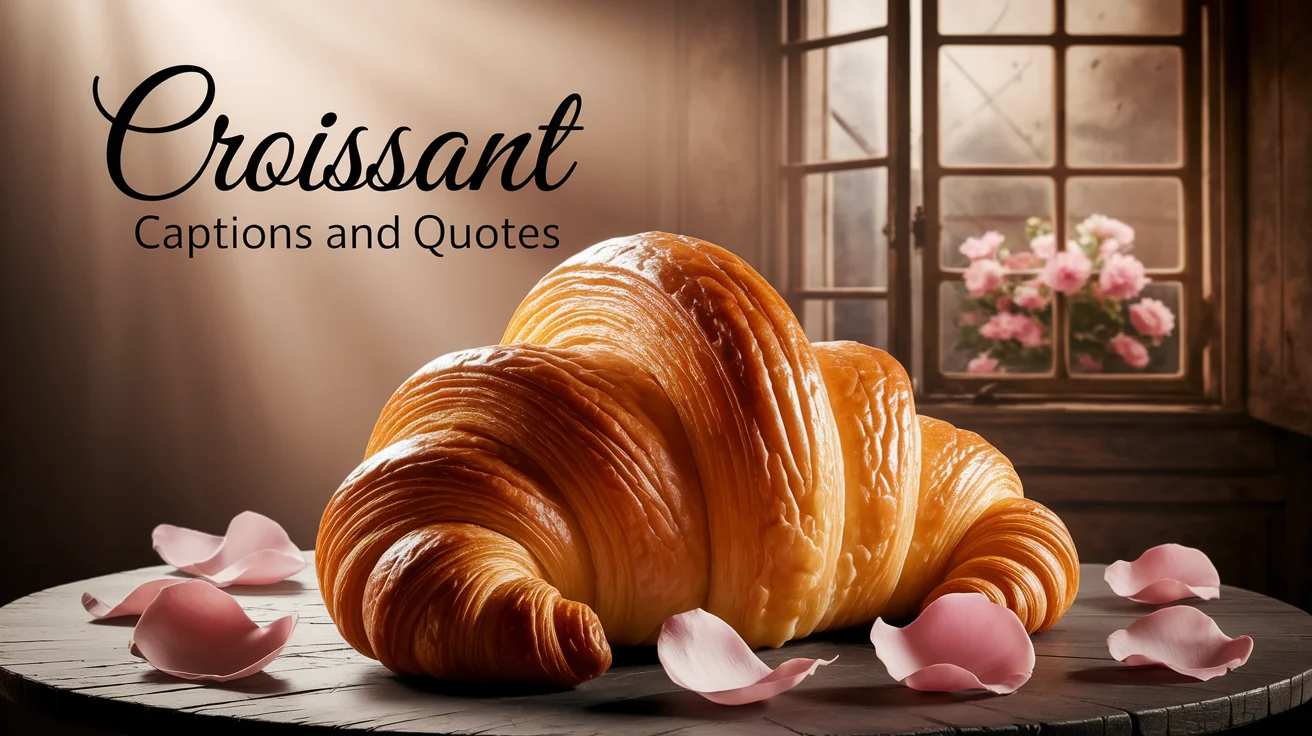 Croissant Captions and Quotes