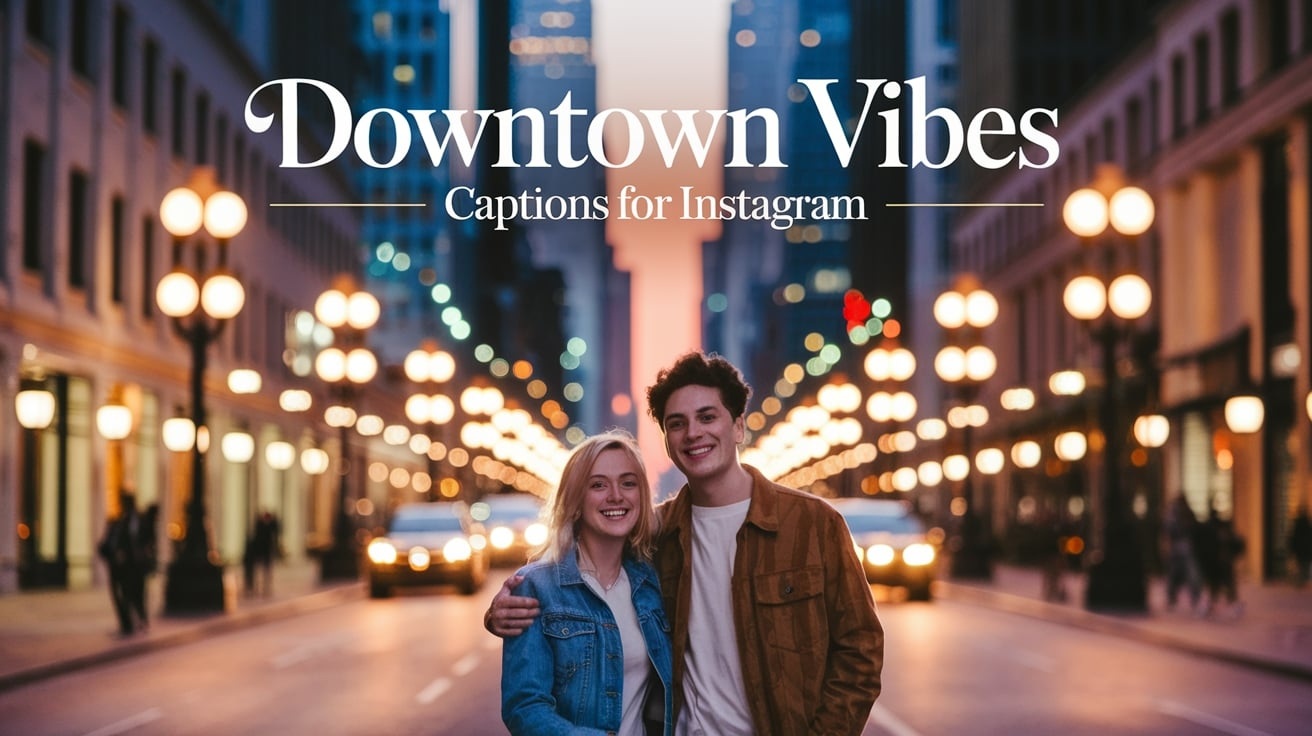 Downtown Vibes Captions For Instagram