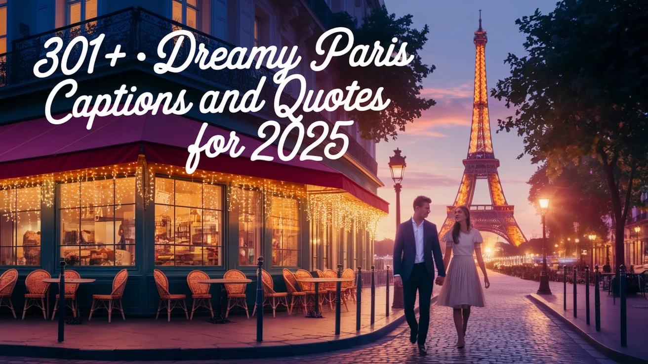Dreamy Paris Captions and Quotes
