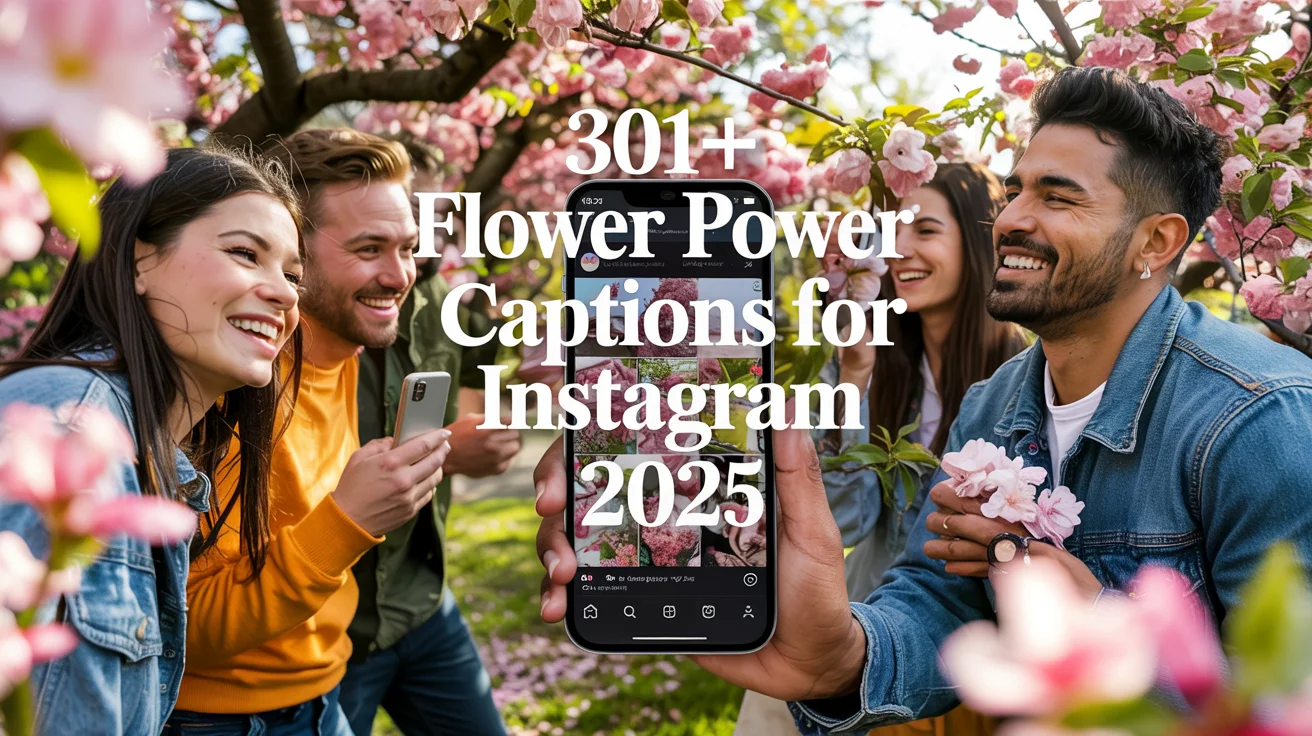 Flower Power Captions for Instagram
