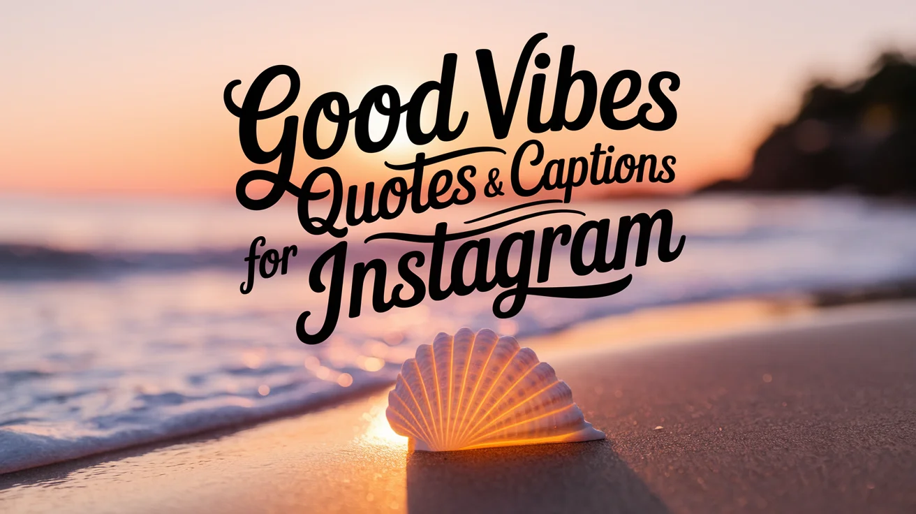 Good Vibes Quotes And Captions For Instagram
