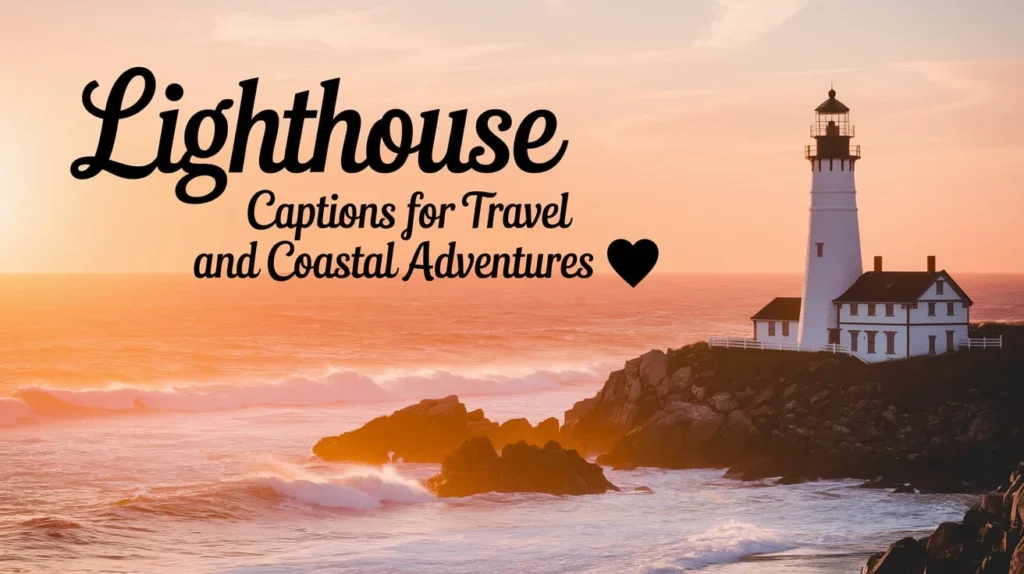 Lighthouse Captions For Travel And Coastal Adventures