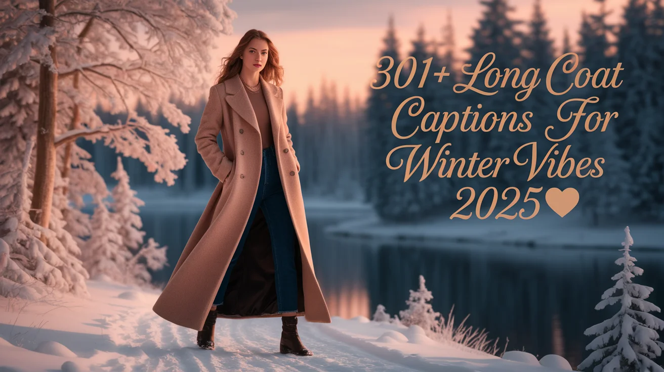 Long Coat Captions for Winter Vibes