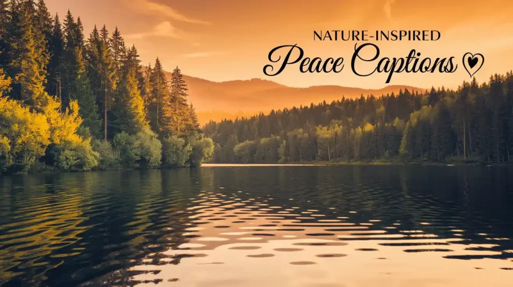 Nature-Inspired Peace Captions