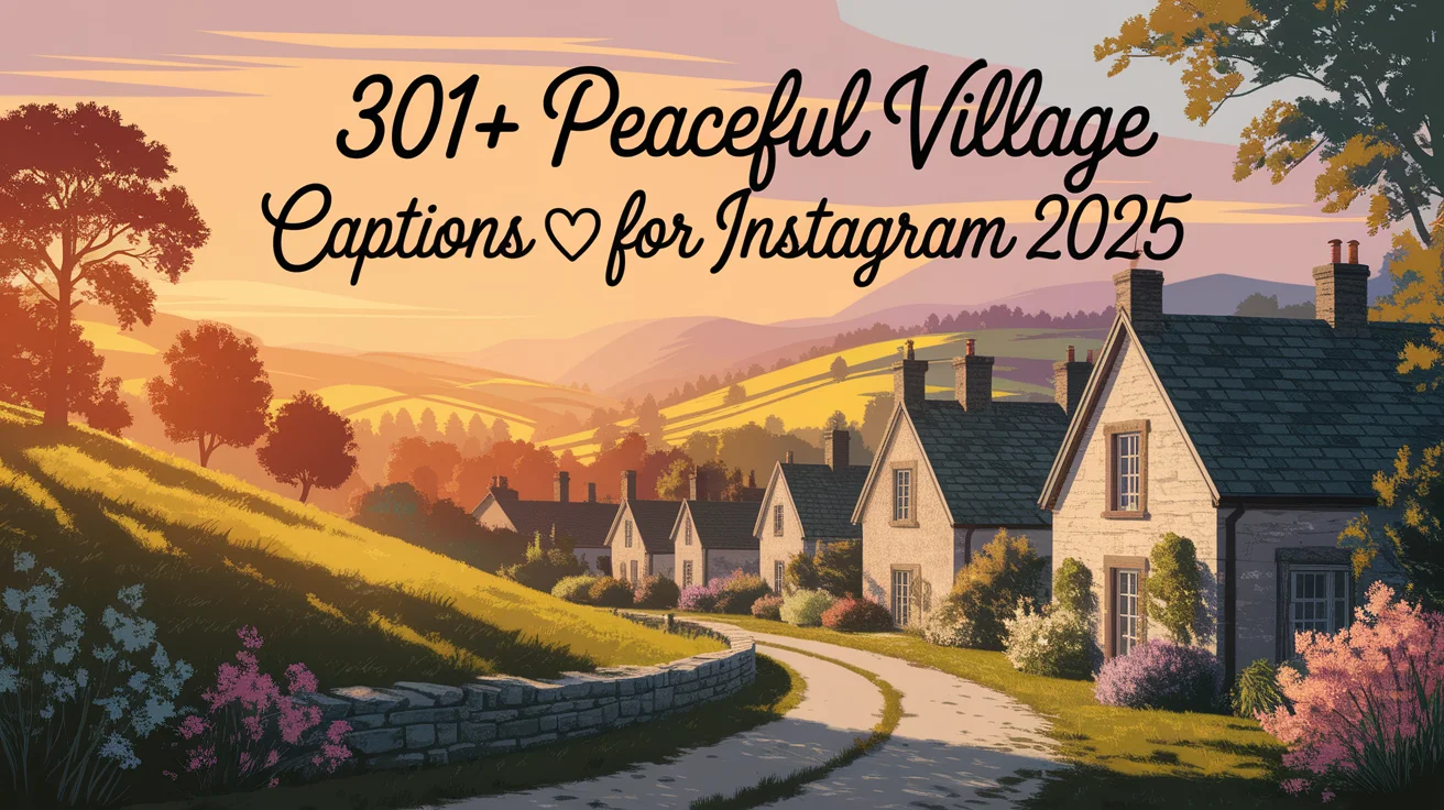 Peaceful Village Captions for Instagram