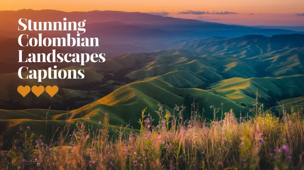 Stunning Colombian Landscapes Captions