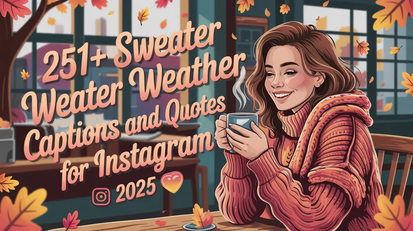 Sweater Weather Captions And Quotes For Instagram