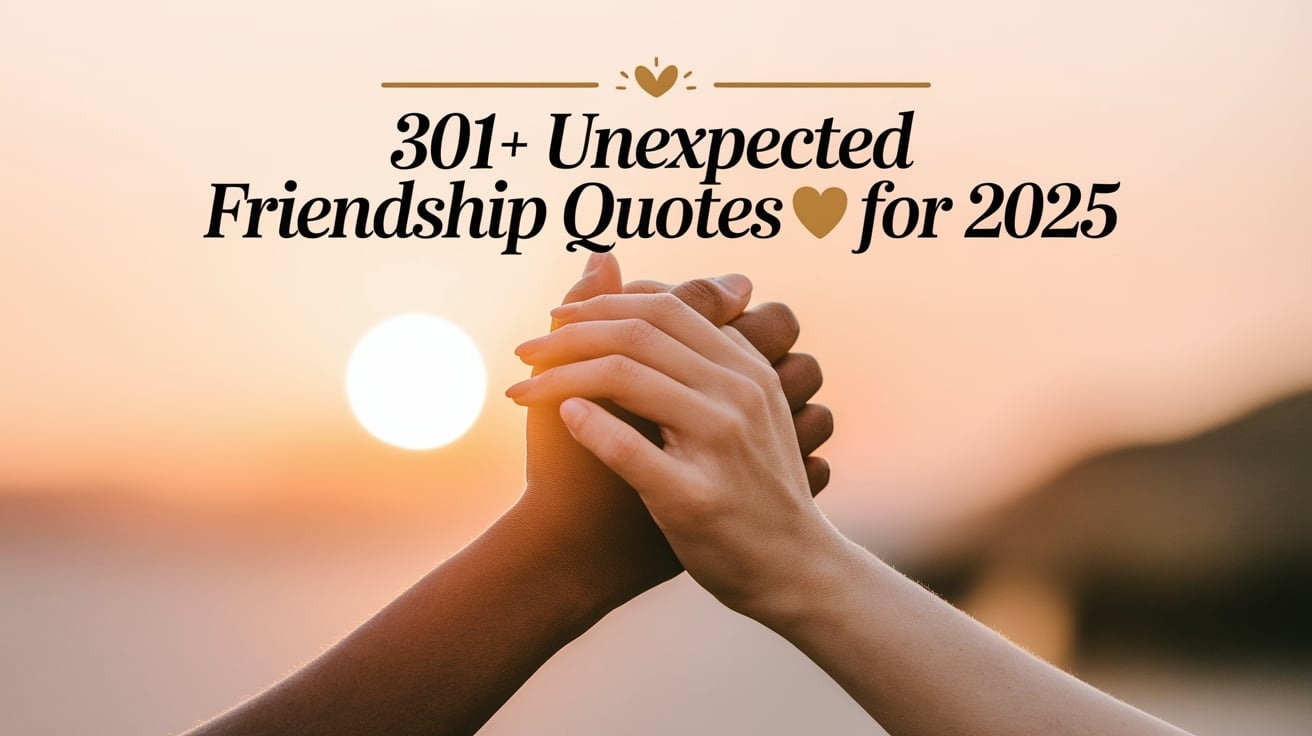 Unexpected Friendship Quotes