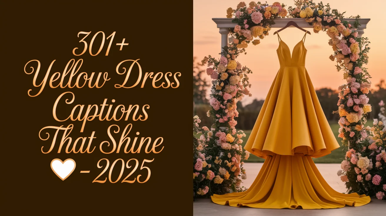 Yellow Dress Captions That Shine