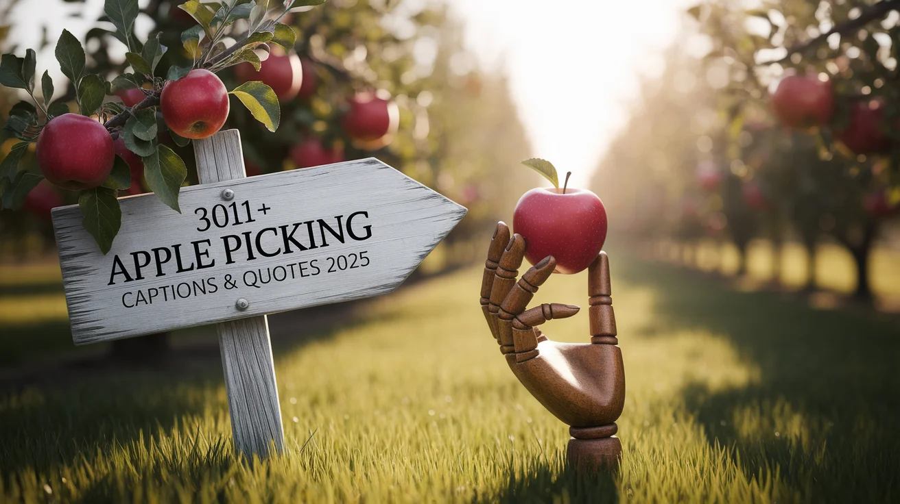 Apple Picking Captions & Quotes