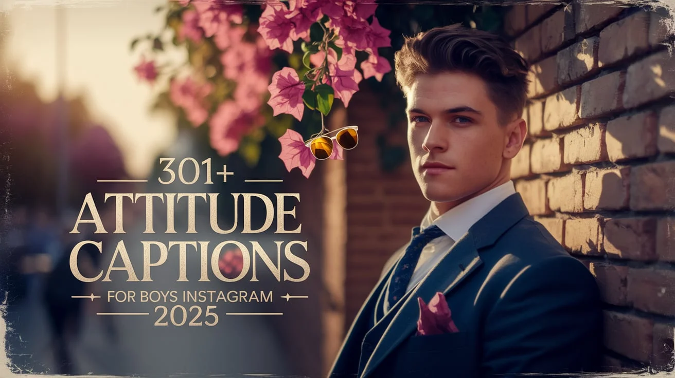 Attitude Captions for Boys Instagram