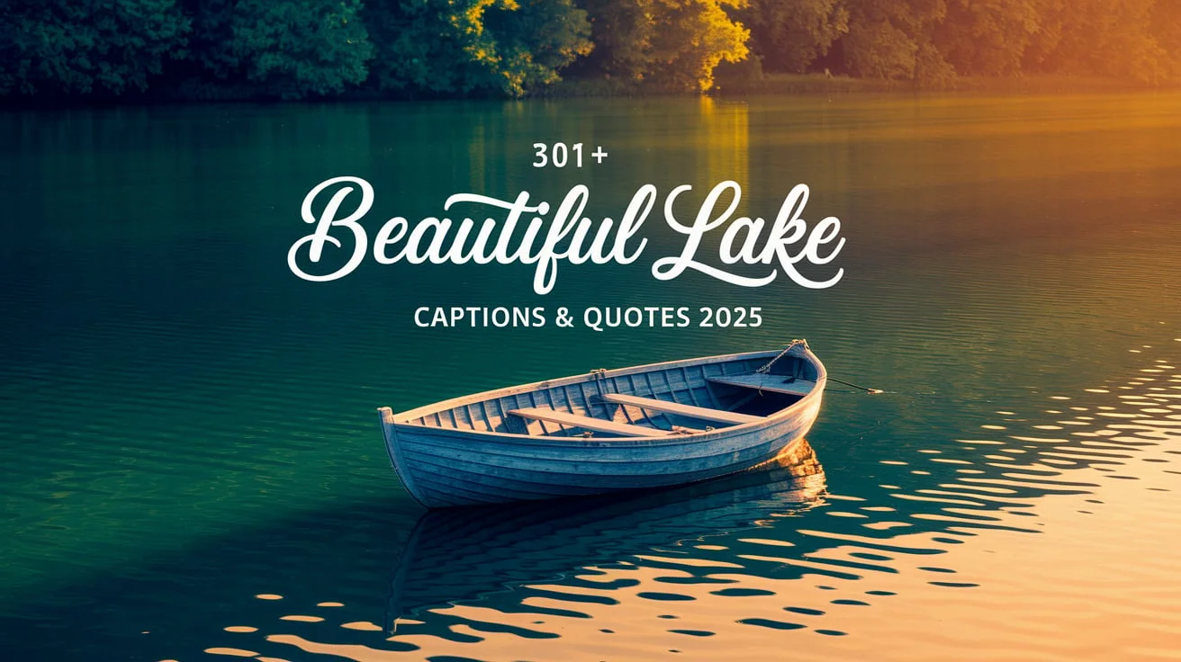 Beautiful Lake Captions & Quotes