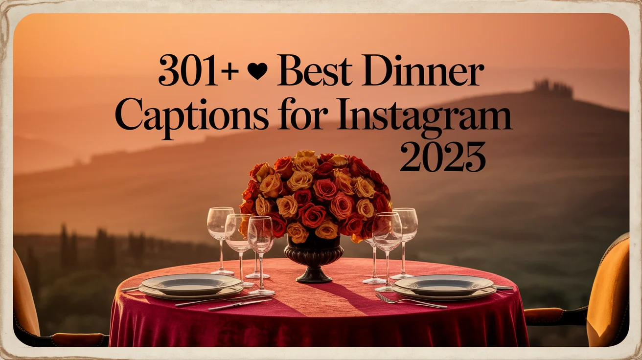 Best Dinner Captions For Instagram