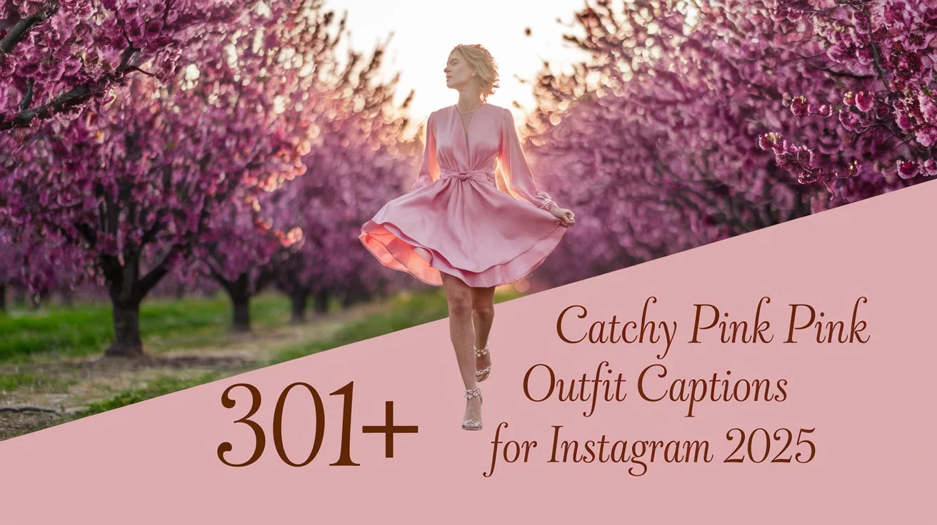 Catchy Pink Outfit Captions For Instagram