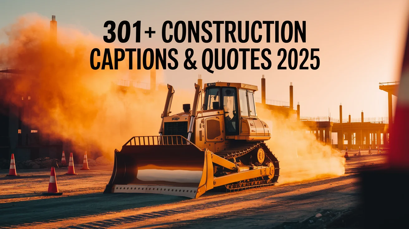 Construction Captions & Quotes