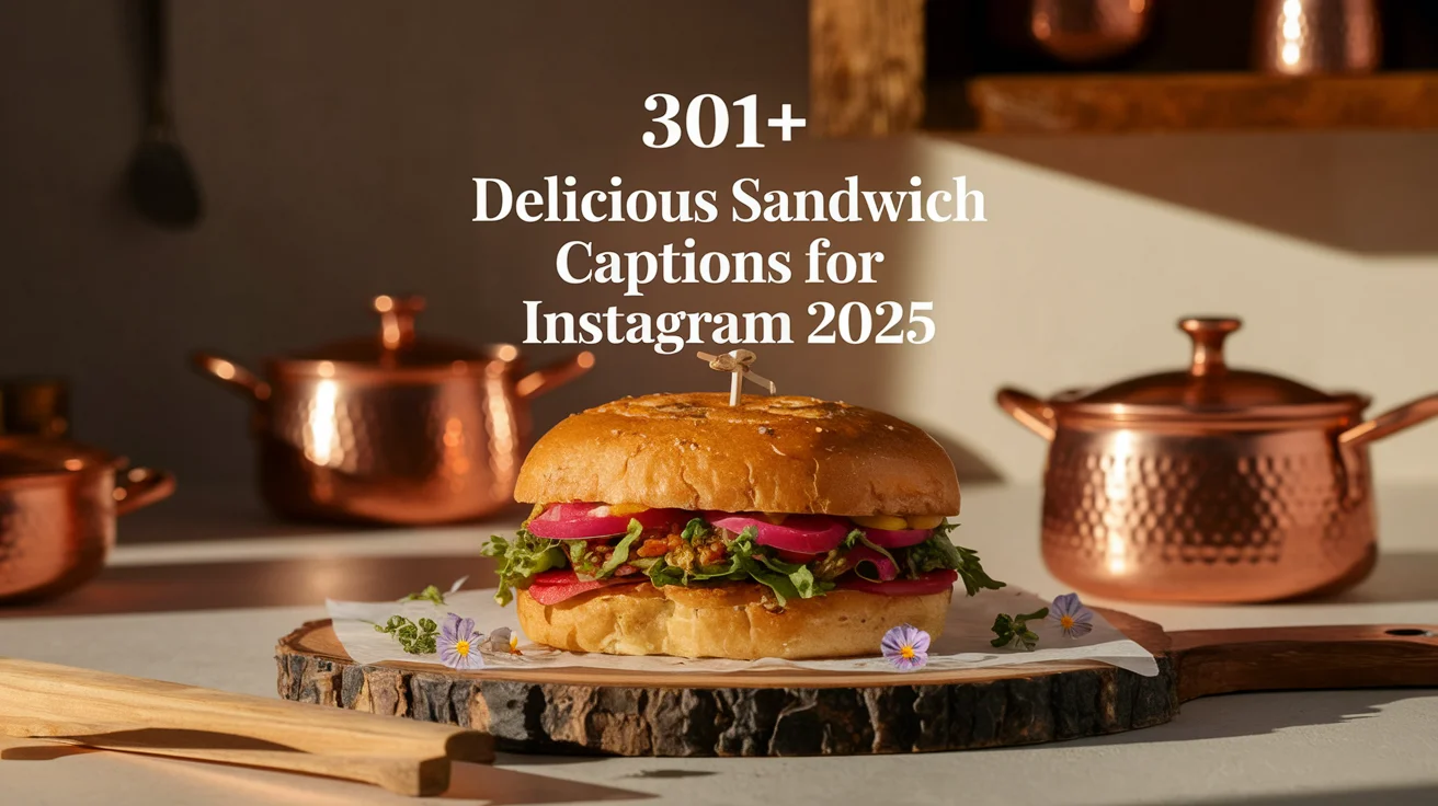 Delicious Sandwich Captions for Instagram