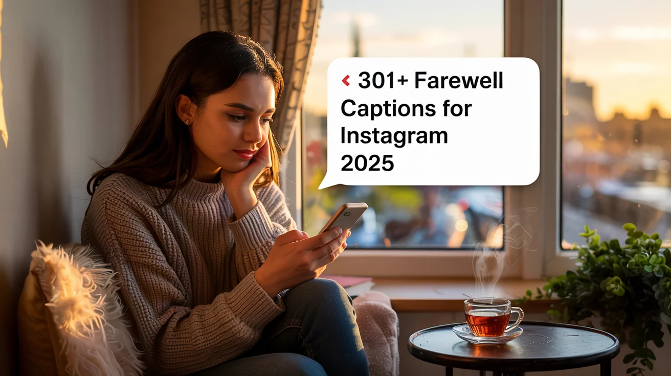 Farewell Captions for Instagram