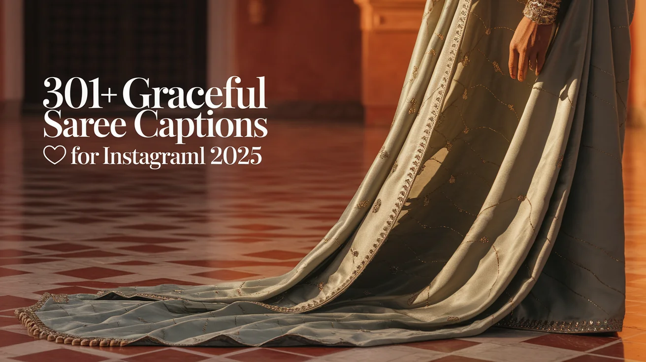 Graceful Saree Captions for Instagram