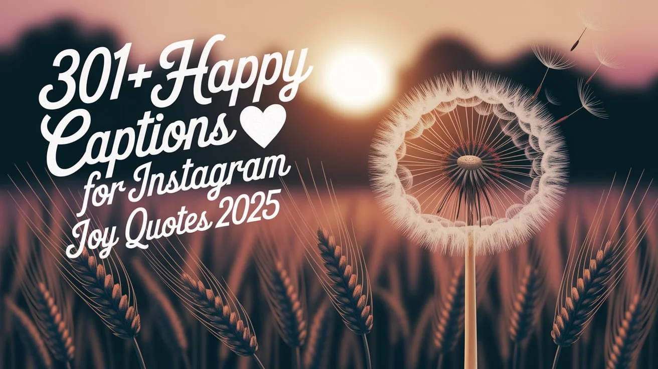 Happy Captions For Instagram | Joy Quotes