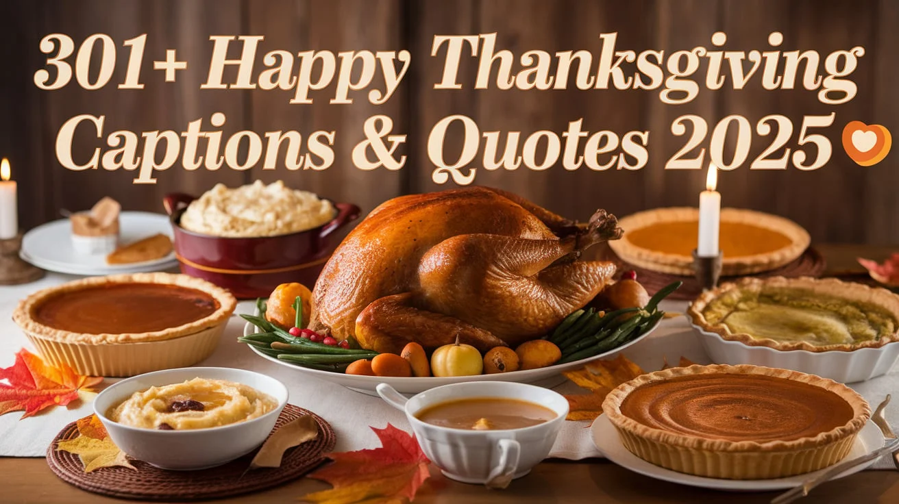 Happy Thanksgiving Captions & Quotes