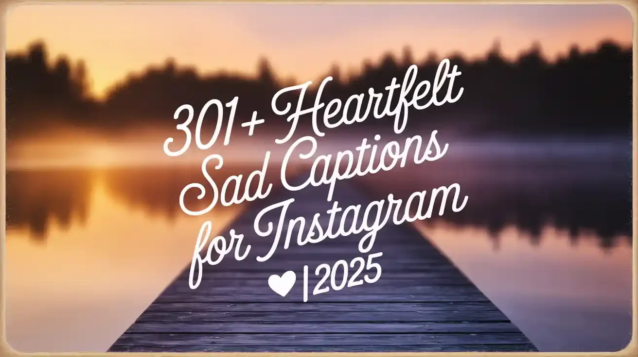 Heartfelt Sad Captions for Instagram