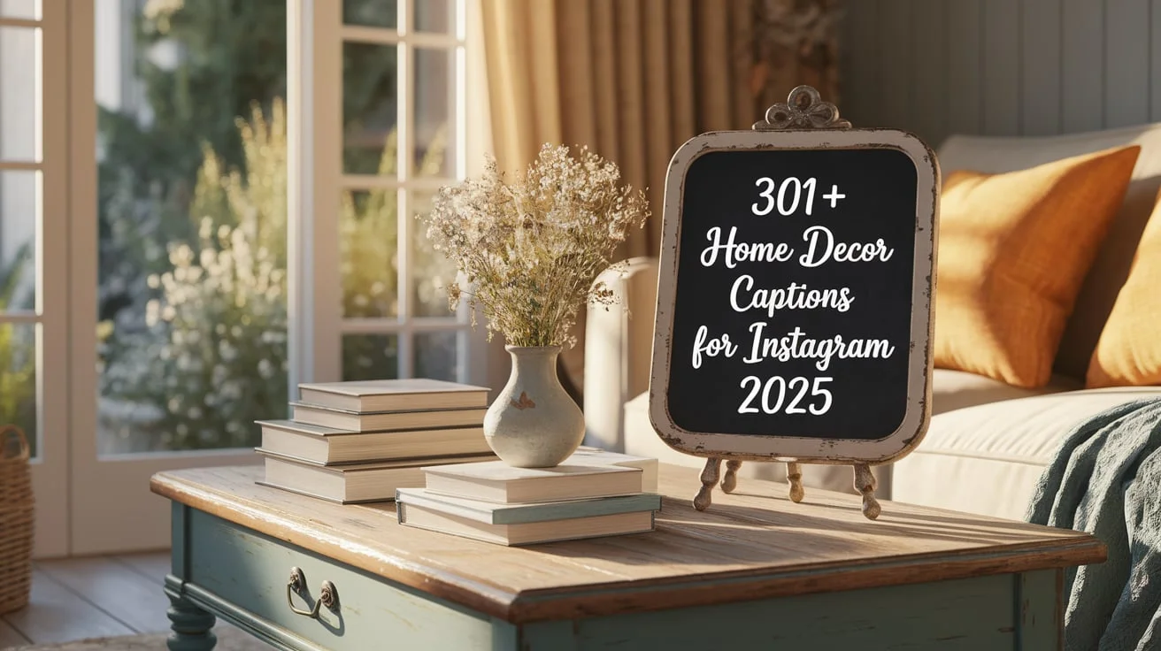 Home Decor Captions For Instagram