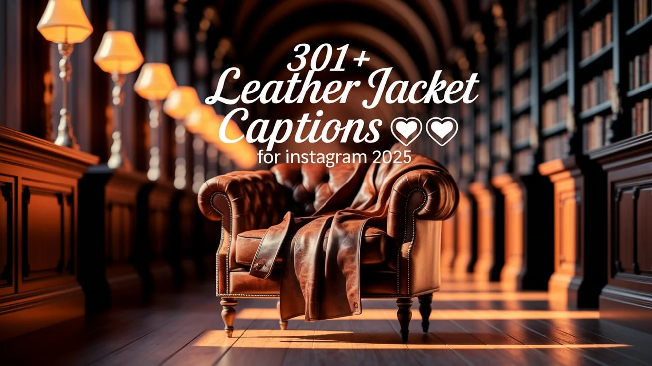 Leather Jacket Captions For Instagram