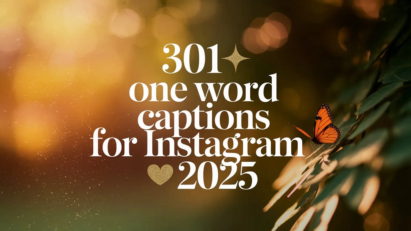 One Word Captions For Instagram