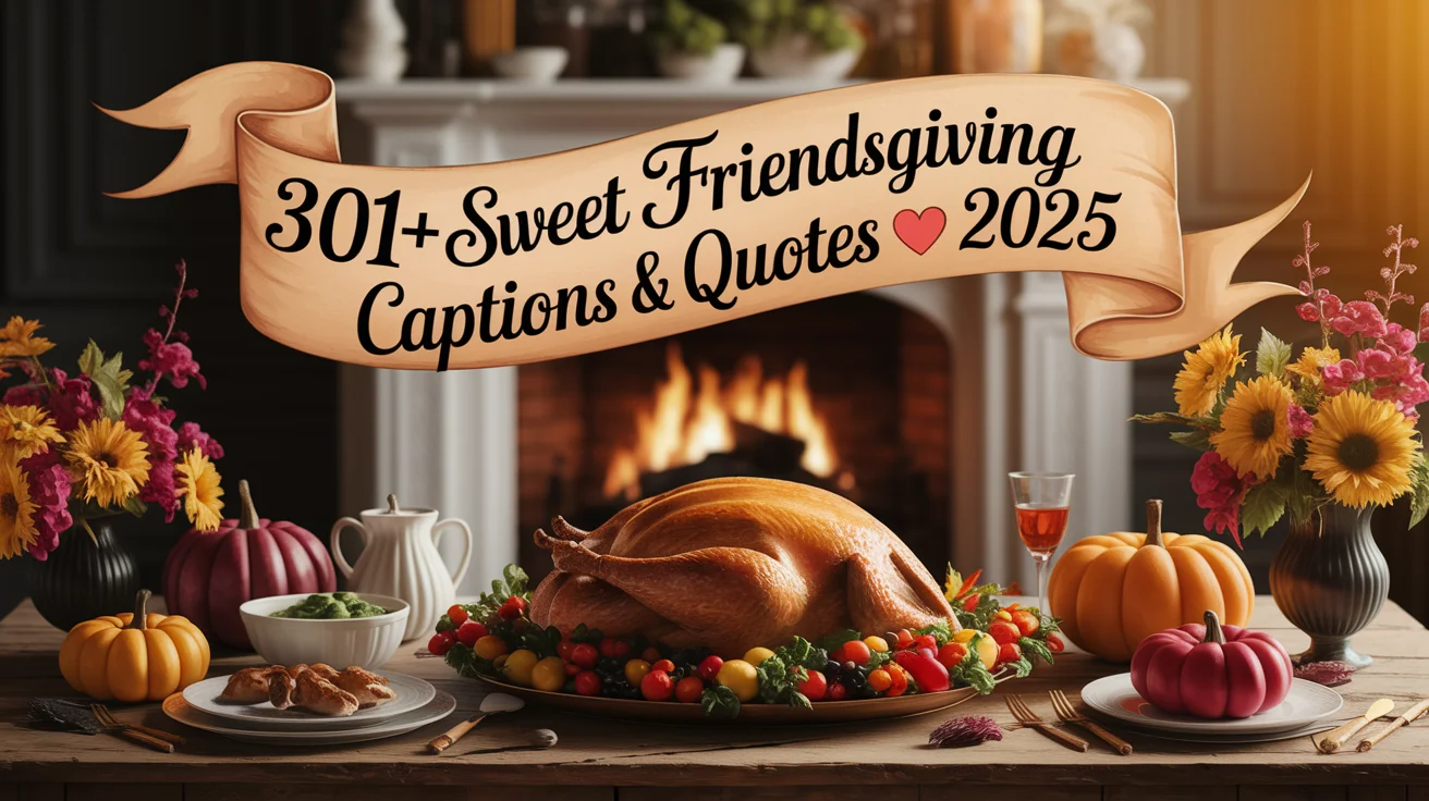 Sweet Friendsgiving Captions & Quotes