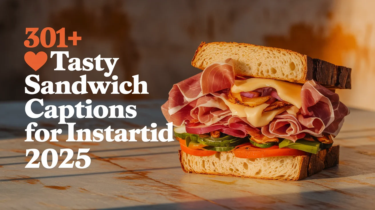 Tasty Sandwich Captions for Instagram