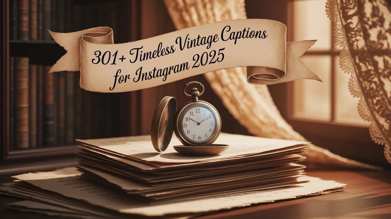 Timeless Vintage Captions for Instagram