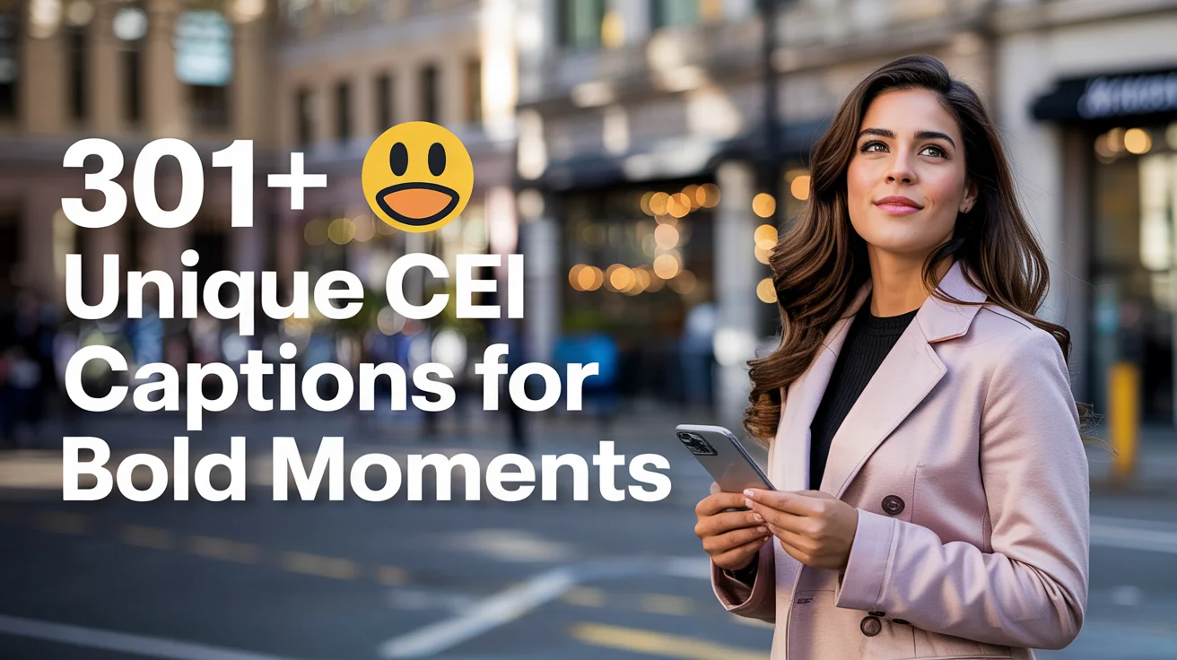 Unique CEI Captions for Bold Moments