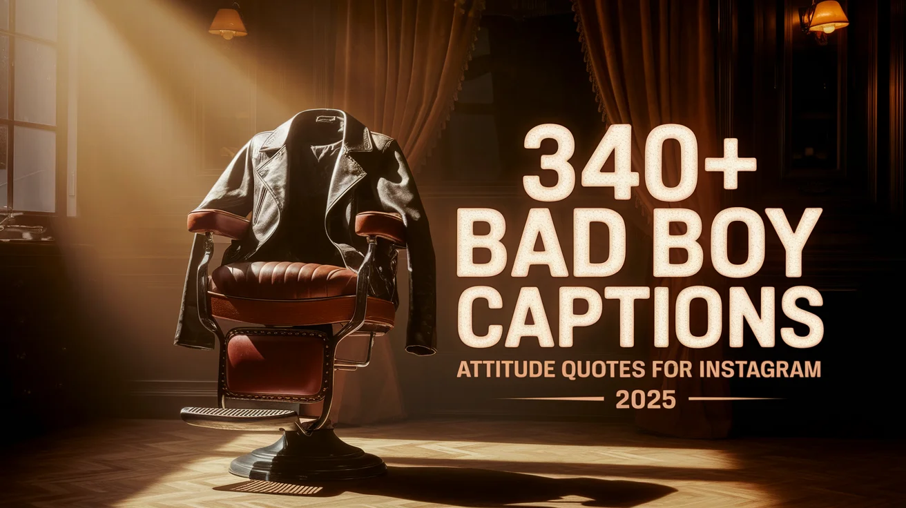 Bad Boy Captions Attitude Quotes for Instagram