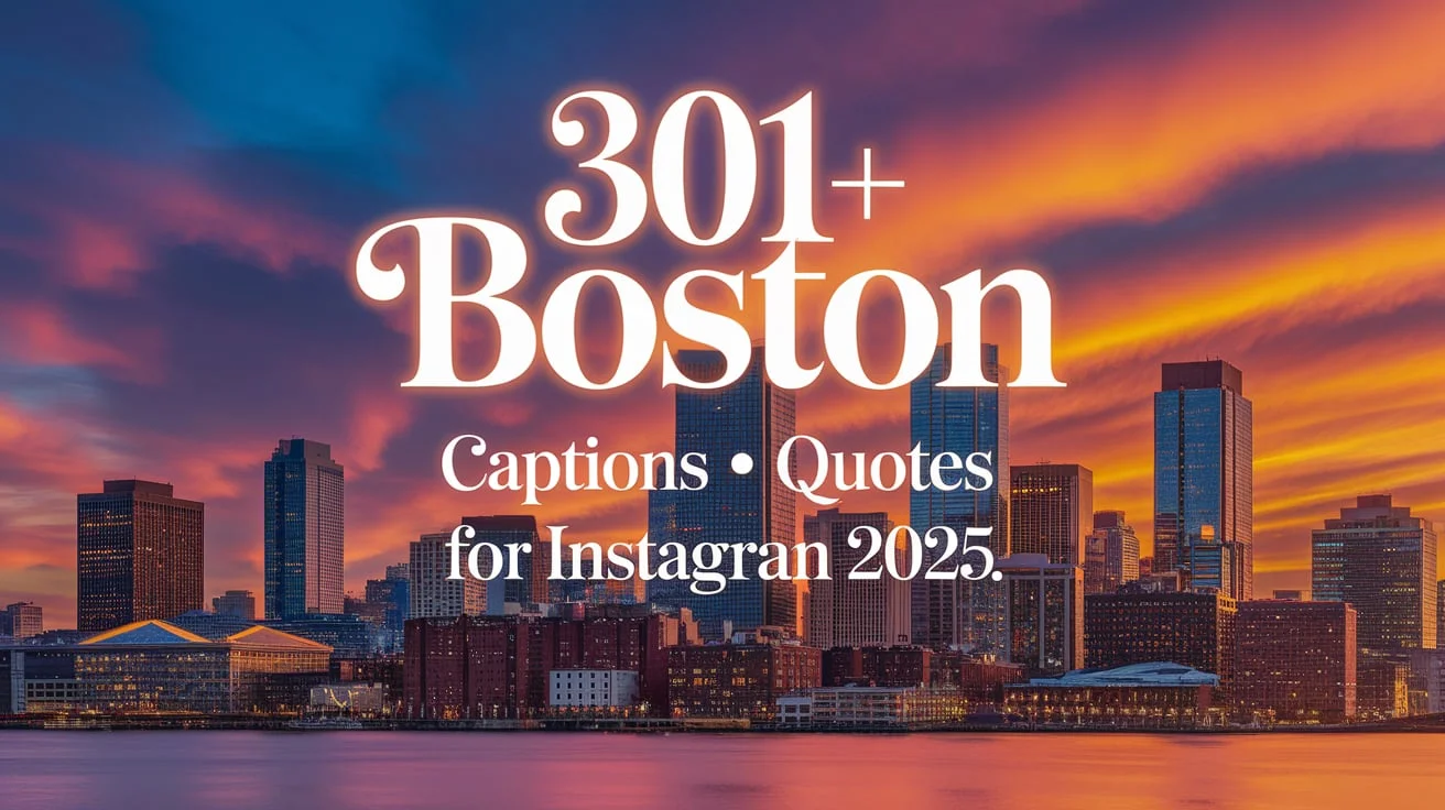 Boston Captions Quotes For Instagram
