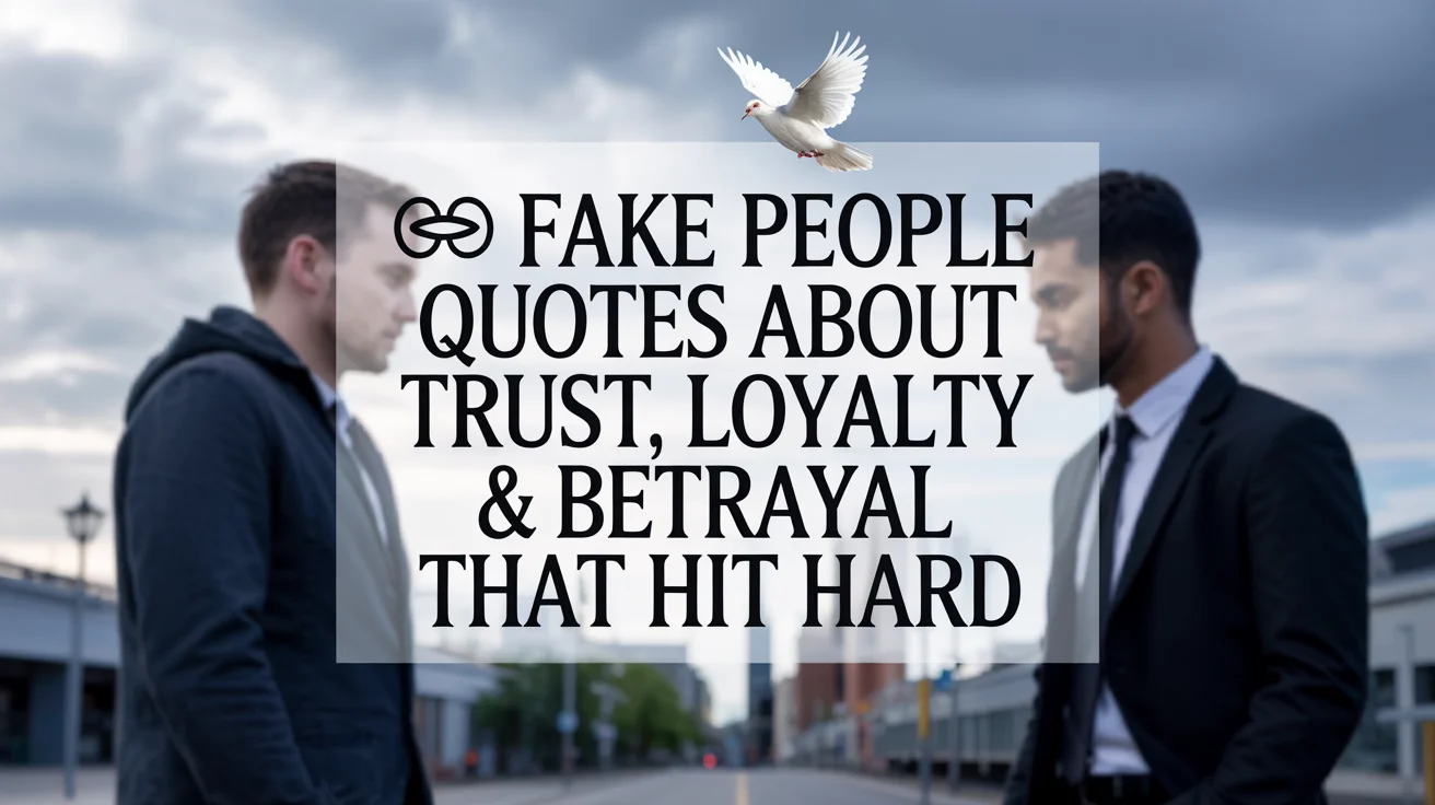 Fake People Quotes About Trust, Loyalty & Betrayal That Hit Hard