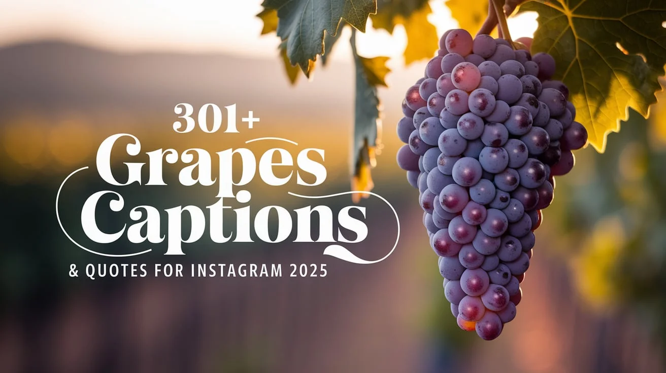 Grapes Captions & Quotes For Instagram