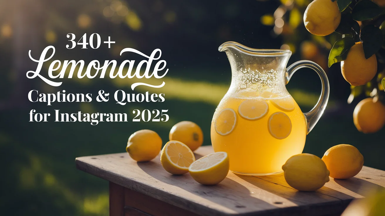 Lemonade Captions & Quotes For Instagram